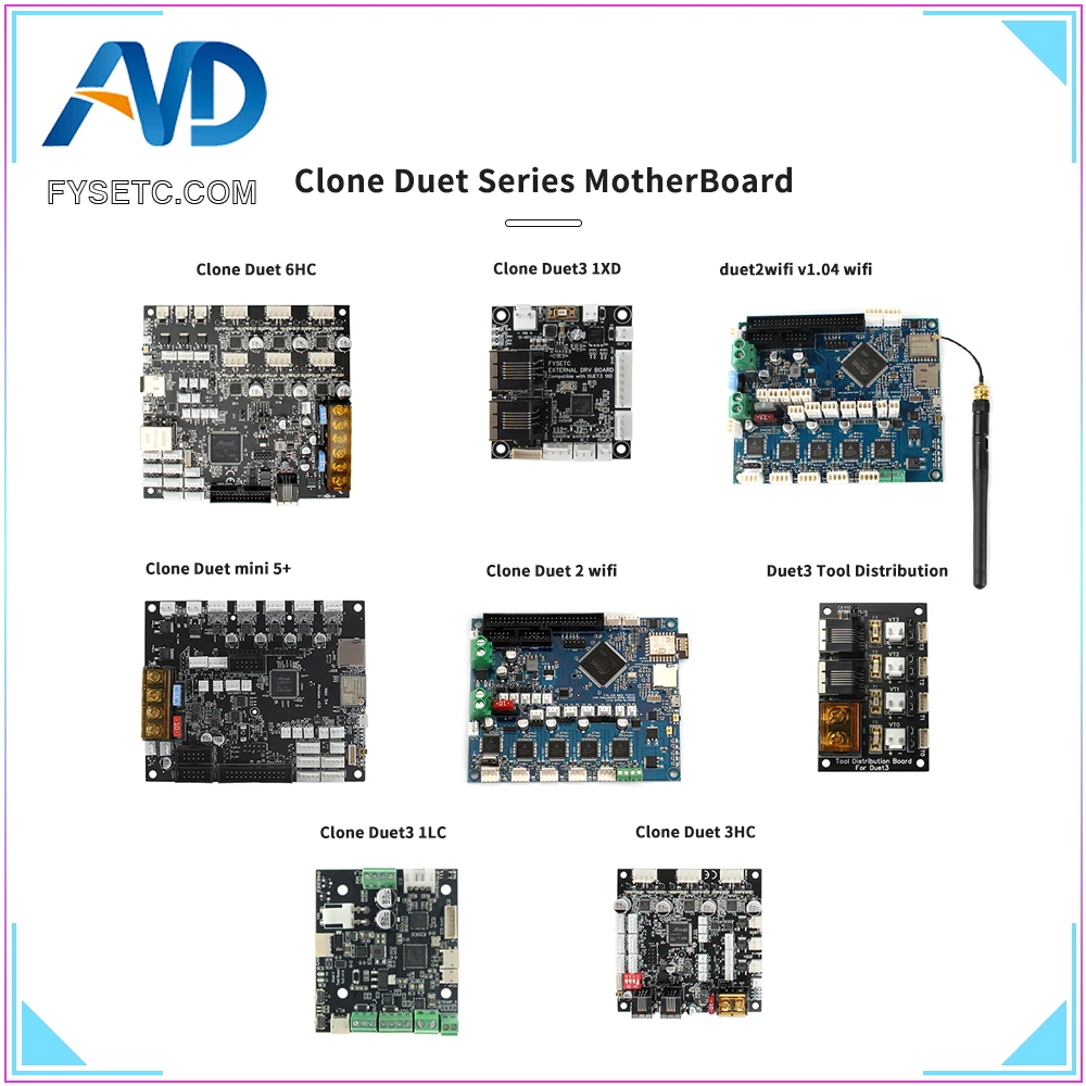 FYSETC Clone Duet 3 6HC 2 wifi v1.04 Mini5 + Board Series с 5-дюймовым 7-дюймовым экраном 4 дюйма 1XD 1LC