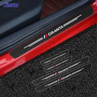 4 шт. наклейки на пороги автомобиля из углеродного волокна для Lada Granta, автомобильные аксессуары