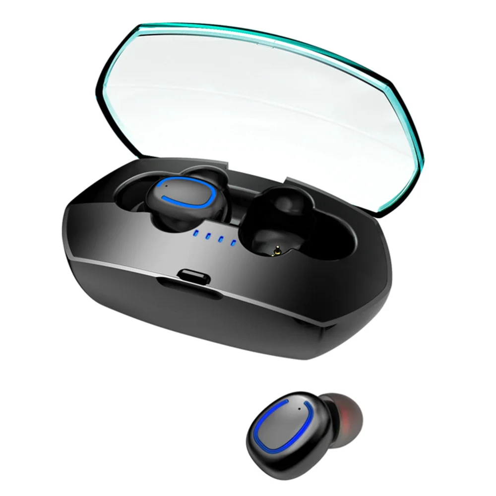 1 пара TWS гарнитуры Беспроводные наушники Гарнитура Мини с зарядным устройством