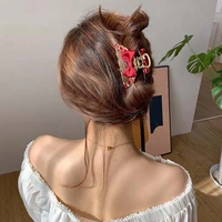 women girls geometric hair claw clamps metal hair crab butterfly shape hair claw clip large size hair accessories