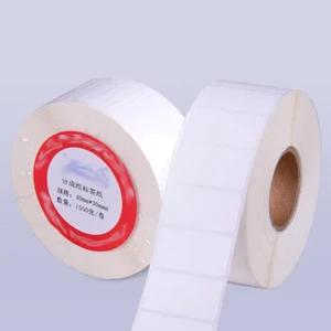 Горячая вода маслостойкий винил 40 мм ширина термопереводные пустые этикетки штрих-кодов клейкие печатные этикетки наклейки
