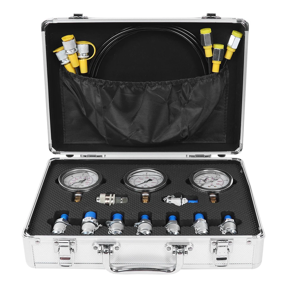 Алюминиевый экскаватор гидравлический Манометр тестер комплект