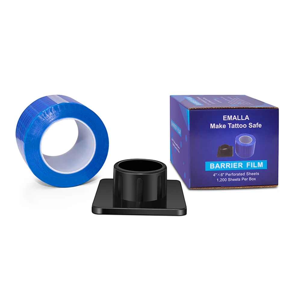 

Professional Newest 1Box Disposable Tattoo Surface Barrier Film Blue Color For Permanent Makeup Tattoo Accesories Free Shipping