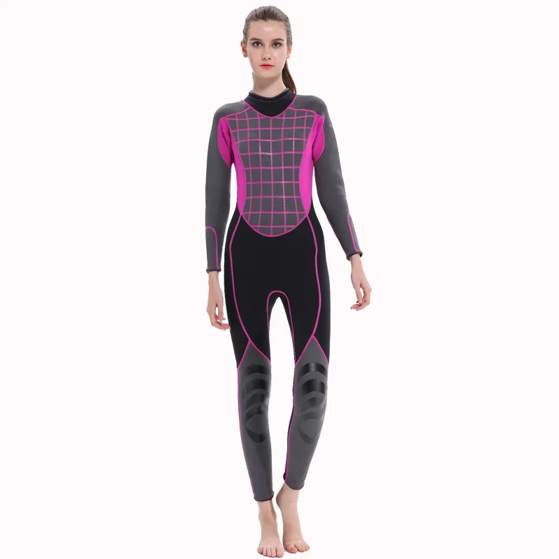 Women Full Body 3MM Neoprene Wetsuit Surfing Swimming SpearFishing Jumpsuit Clothing Triathlon Scuba Snorkeling Diving Suits
