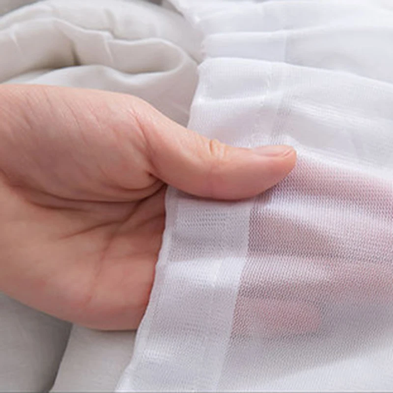 Большой сетчатый мешок для стирки со шнурком прочный нейлоновый хранения одежды