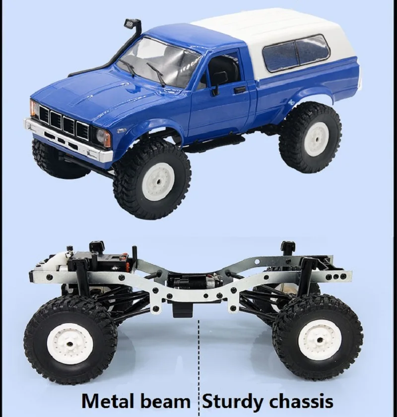 

WPL C24-1 4WD 1/16 WPL C24 Kit 2.4G Crawler Off Road RC Car 2CH Vehicle Models With Motor Servo and Head Light