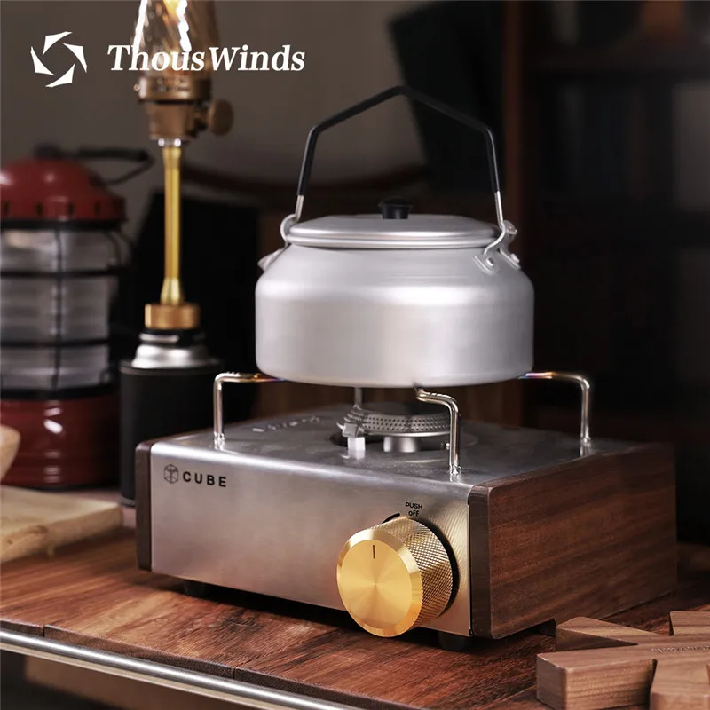 

Thous Winds KOVEA CUBE Gas stove Brass knobs wooden side panels decorative accessories brass knobs