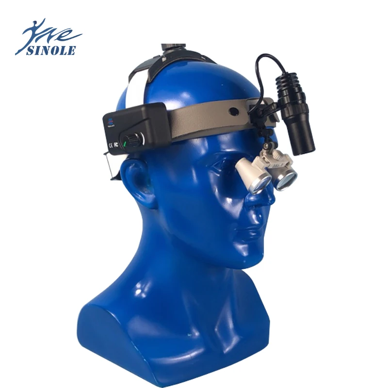 Медицинская СВЕТОДИОДНАЯ головная лампа лупа заряжаемый стоматологический