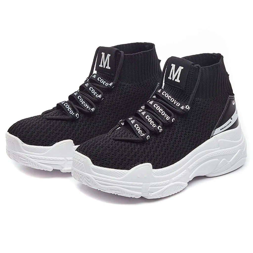 Женские кроссовки с высоким берцем Новое поступление дышащие зимние теплые на