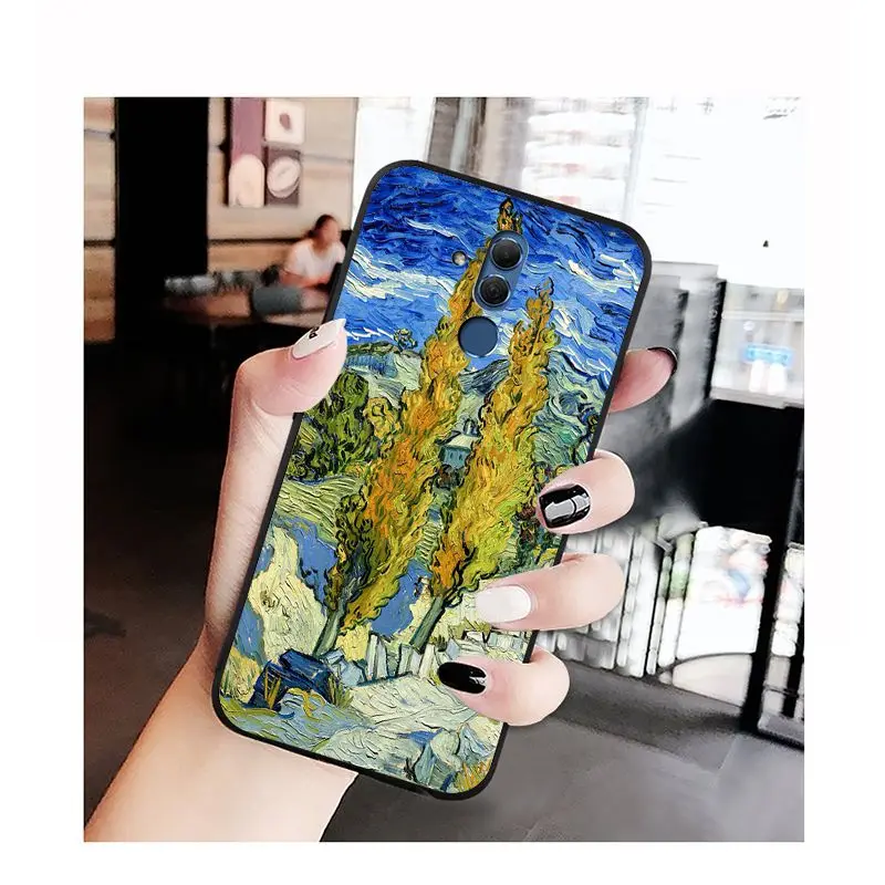 Чехол для телефона MaiYaCa Van Gogh Звездная ночь картина маслом Huawei Mate 10 20 Lite 20X Mate20 Pro Mate9