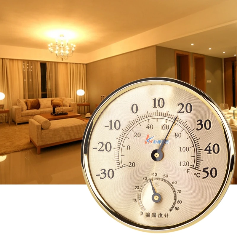

Mechanical Household Indoor Thermometer Hygrometer / Wall-mounted Temperature Monitor Humidity Meter No-battery-needed