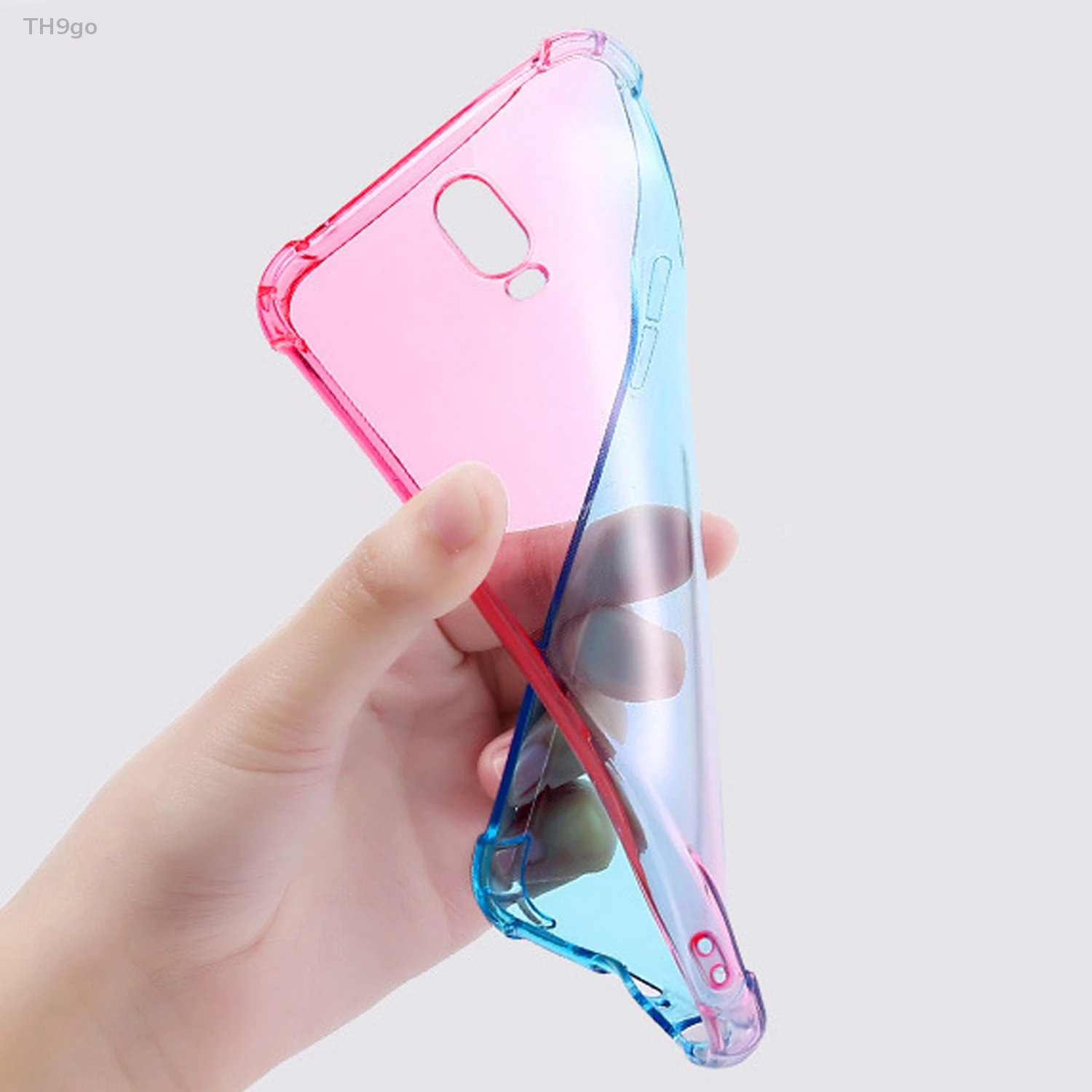 Градиентный чехол для OPPO R9 R9S R11S Plus R15 R17 Pro RX17 Neo противоударный мягкий силиконовый