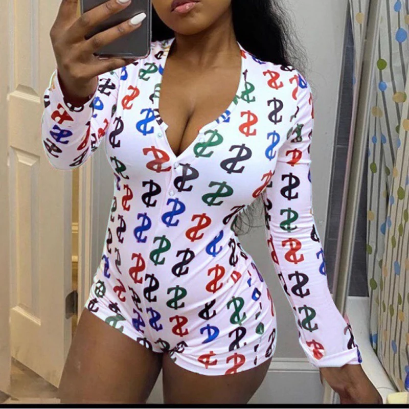 Сексуальный осенний Облегающий комбинезон с надписью Женская Спортивная одежда