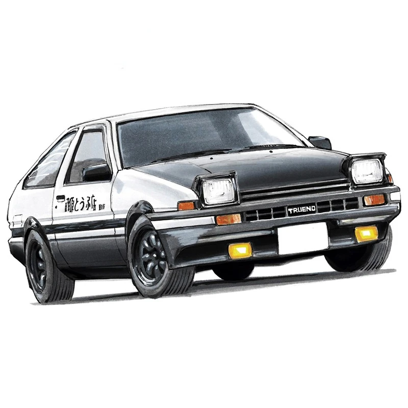 

JDM Initial D Bumper Camper Car Stickers for SUV Laptop Speedboat Rear Windshield Waterproof Fine Decal Decor Graphic PVC13x7cm