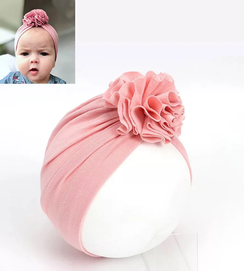 Новорожденная Весенняя шляпа для младенцев осенняя мягкая детская чалма шапочка