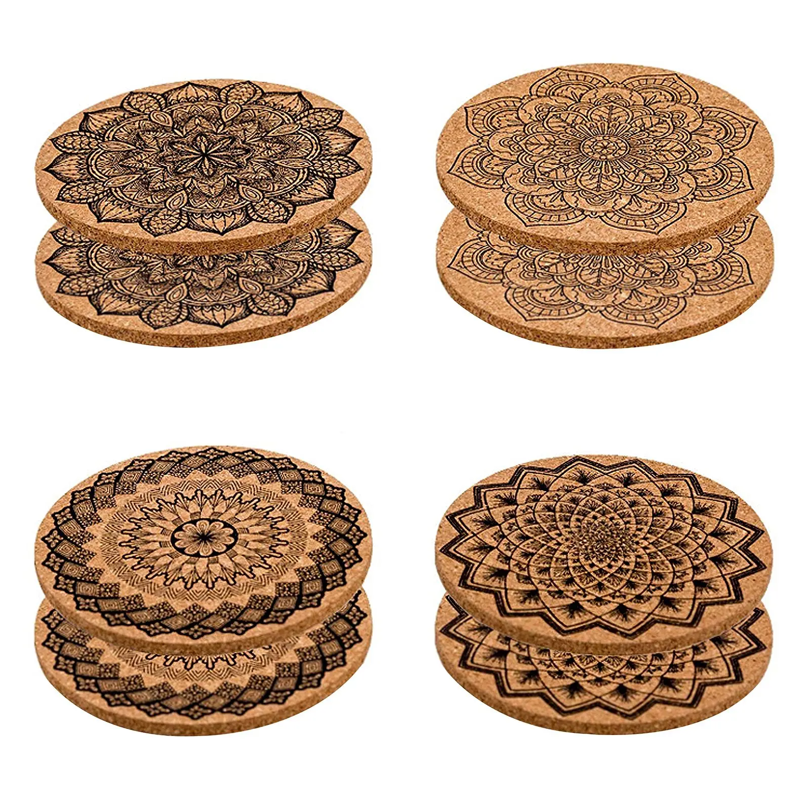 8 шт Подушка с изображением бутылки мандалы Стиль барная Подставка под посуду