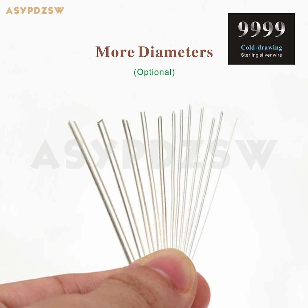 Провод аудиосигнала Hi-Fi холодного черчения из стерлингового серебра 9999 пробы 1 1-4