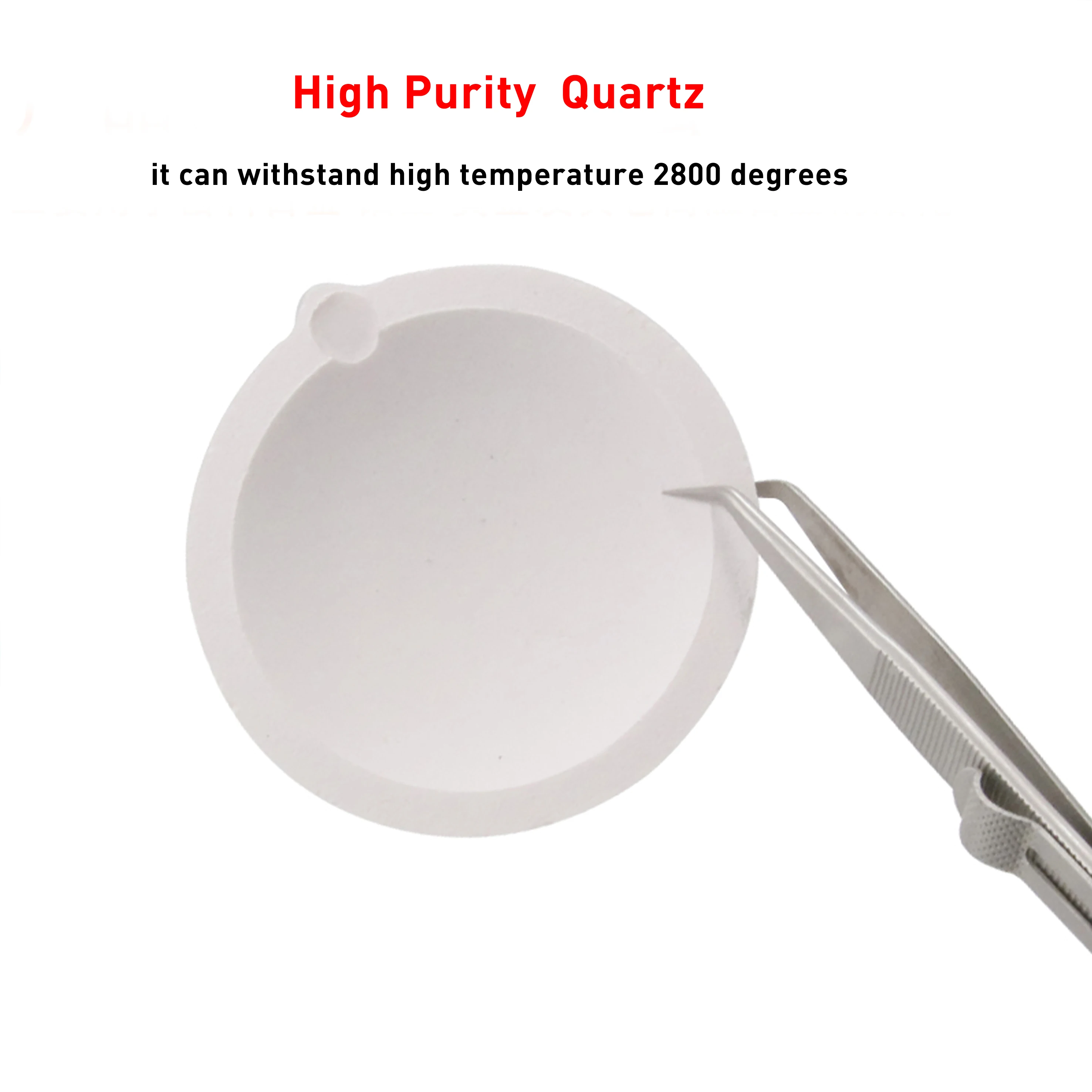 Плавильная чаша из кварцевого силикагеля 500 г 78 мм плавильный тигель золотой