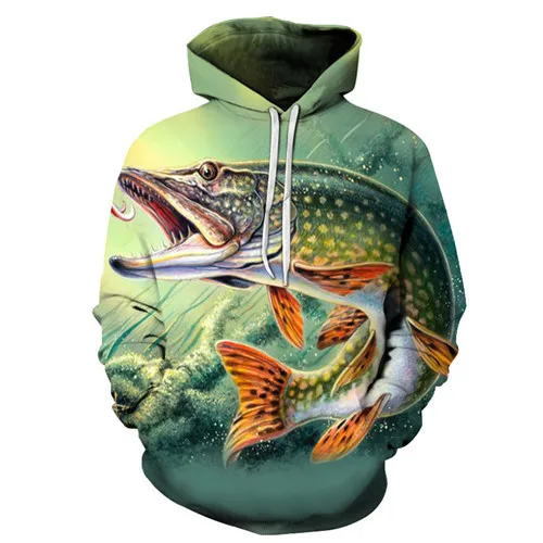 

2020 3D Fish Hoodie Men Funny Sweatshirts Tropical Fishinger Tuna Print Sweatshirt Carp Hoodies Anime Hip Hop Mens Clothing