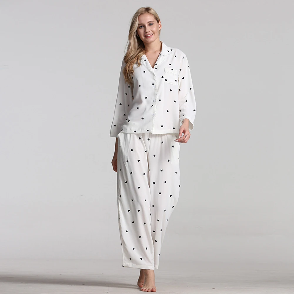 Пижама женская большие размеры женские пижамы тонкая пижама хлопок зимняя с