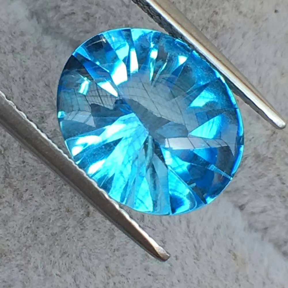 10 мм * 12 Натуральный топаз свободный драгоценный камень Кабошон Ограненный для