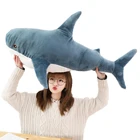 Игрушка плюшевая гигантская Акула, диванная подушка, детские игрушки, подарок на день рождения, украшение для дома