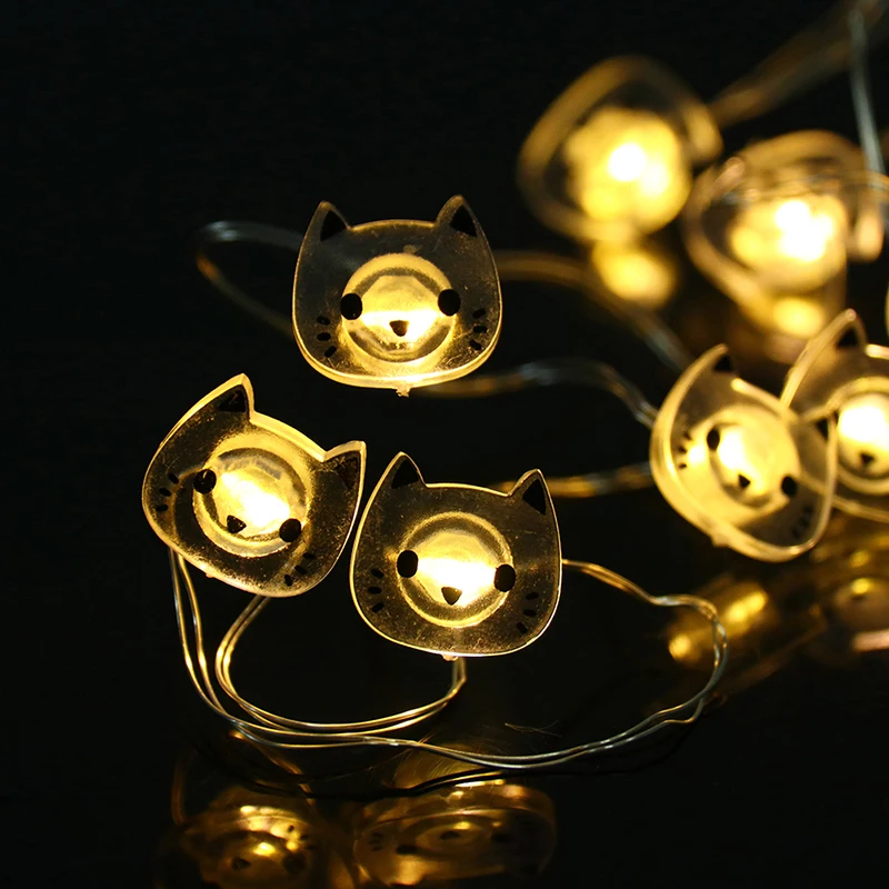 Светящаяся вечерние ная гирлянда на батарейках в форме лампы 20