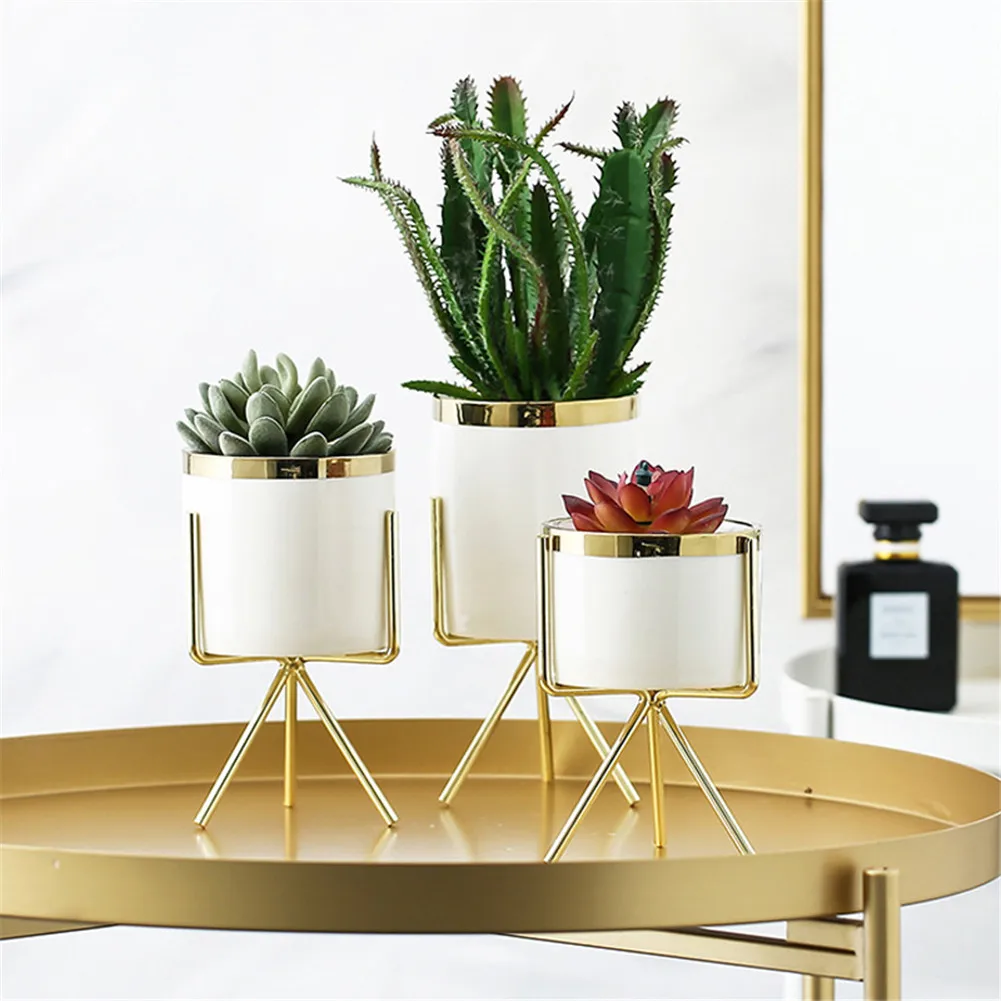 1 шт. Скандинавская гидропонная керамическая железная художественная ваза