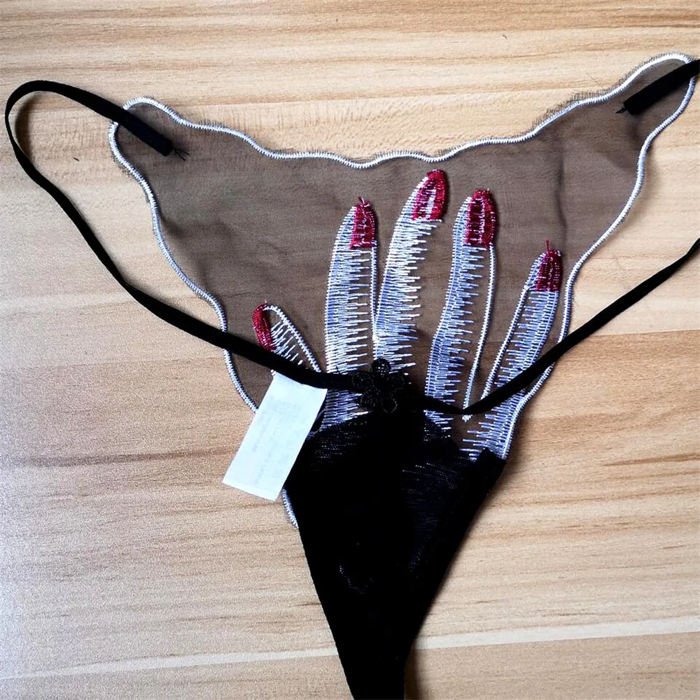 Милые прозрачные стринги женские пикантные ручной ультра тонкий Для женщин