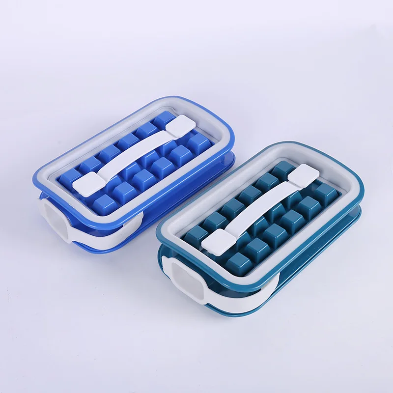 

Plastic new folding ice lattice household curler storage box ice cube mould food grade 36 lattice ice cube storage box