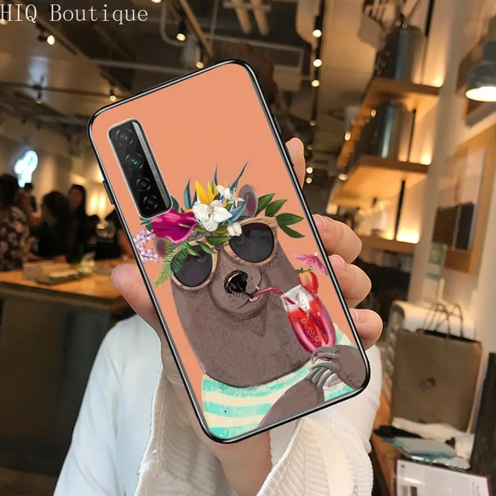 

Strange Abstract Phone Case For Huawei Nova 2 3 4 5 6 7 8 SE i E Pro Lite Black Etui Coque Painting Hoesjes comic fashion