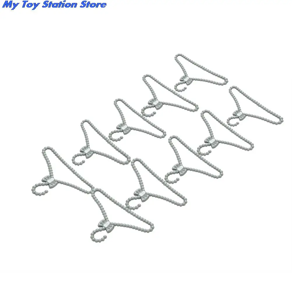 10 шт./лот аксессуары для кукол милые серые мини Вешалки платья Одежда Аксессуары