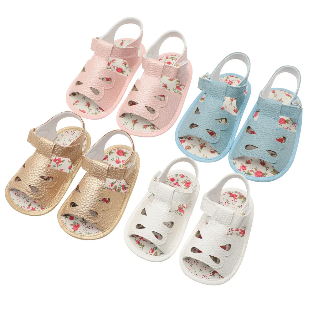 Ажурные сандалии в стиле ретро летние для младенцев Детские повседневные