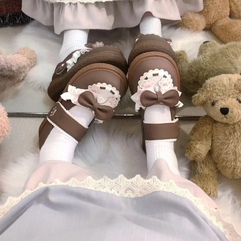 Японские Оригинальные туфли в стиле &quotЛолита&quot Harajuku Новинка весна-осень