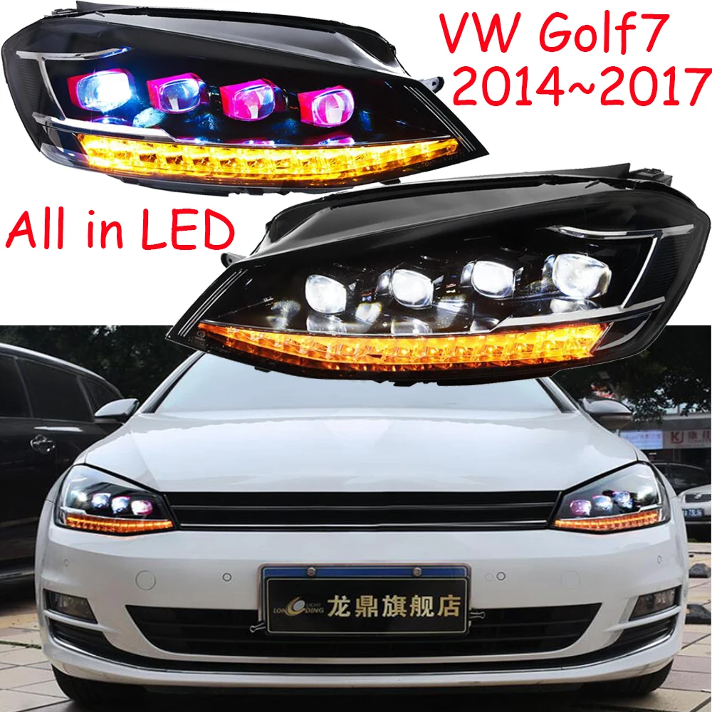 2014 ~ 2017 автомобиля bupmer головной светильник для игры в гольф Golf7 Golf 7 автомобильные