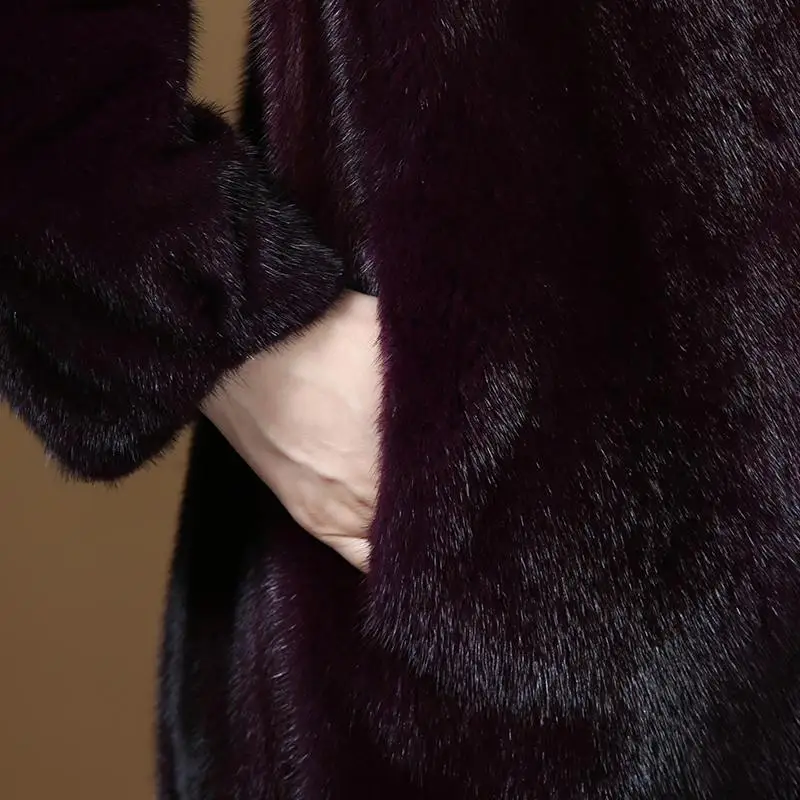 Women real mink coats female mink fur coat genuine long fur coat ladies winter clothes oversize 6xl 5xl 7xl natura fur coats