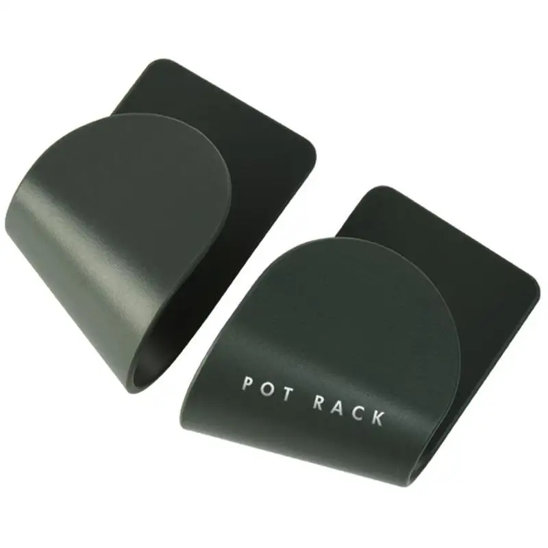 

1 Pair Storage Rack Pot Lid Rack Pan Cover Holder Wall Rest Cooking Adhesive Tool Utensil Kitchen Self Organizer Cabinet G0H2