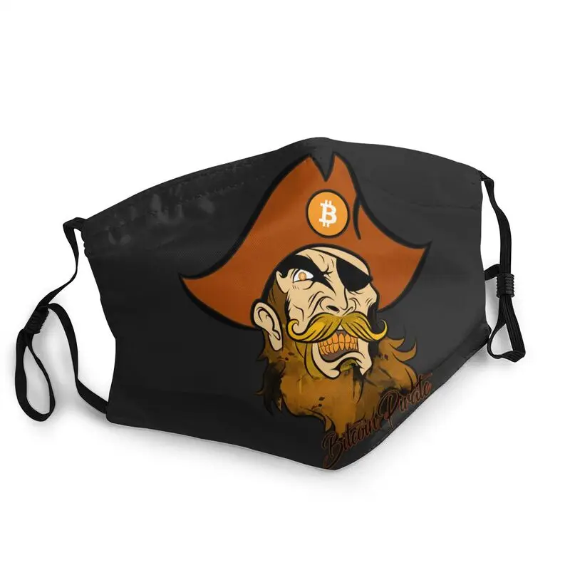 

Bitcoin Pirate Adjustable Mouth Face Mask Adult BTC Fans Mask Anti Dust Protection Cover Respirator Muffle