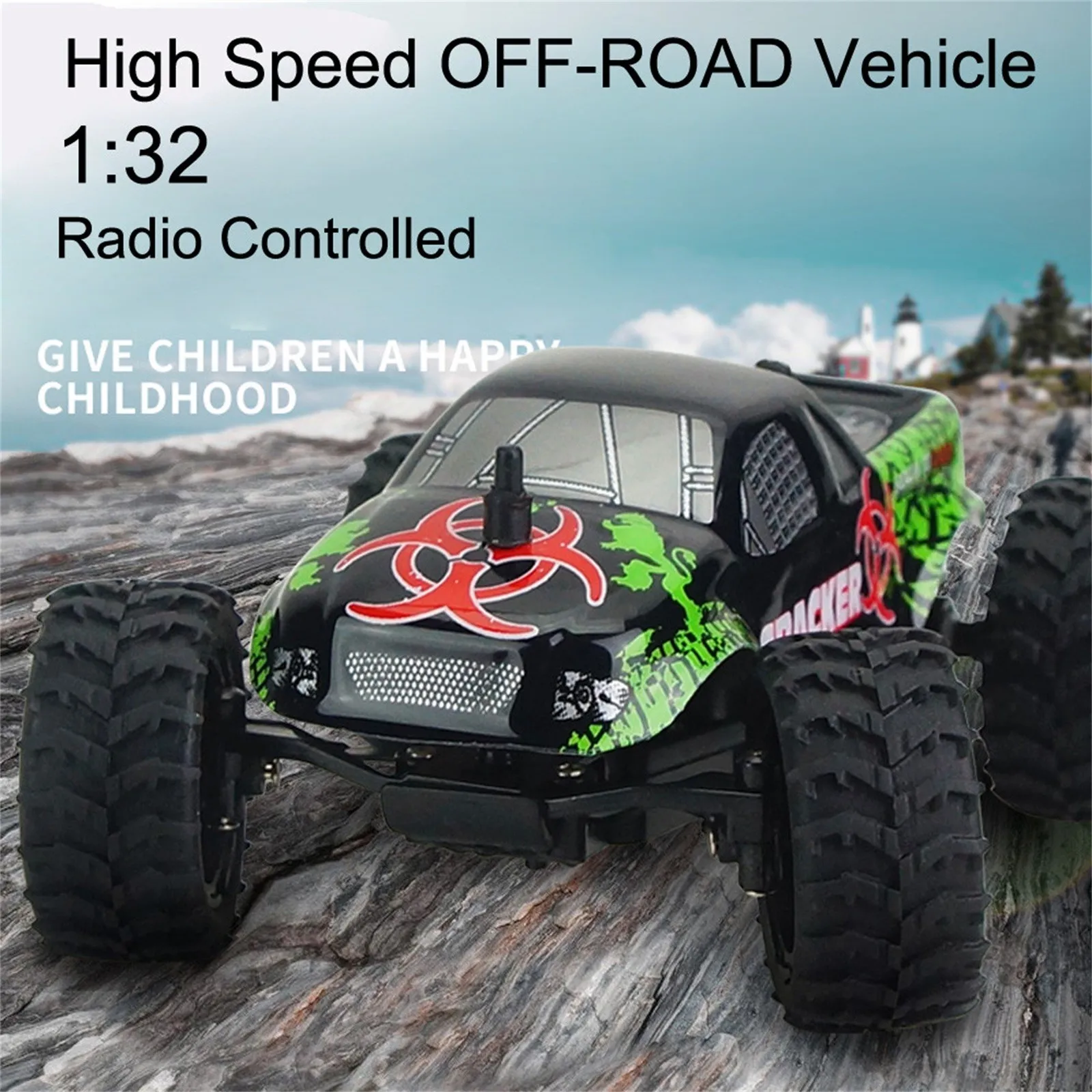 

1:32 Full Scale 4CH 2WD 2.4GHz Mini Off-Road RC Racing Car Truck Vehicle High Speed 20km/h Remote Control Climbing Car Model
