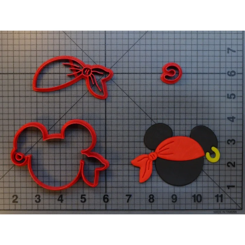 Мультяшный персонаж мышь с пиратской шляпой Пилигрим Шут сафари афро 3d печать