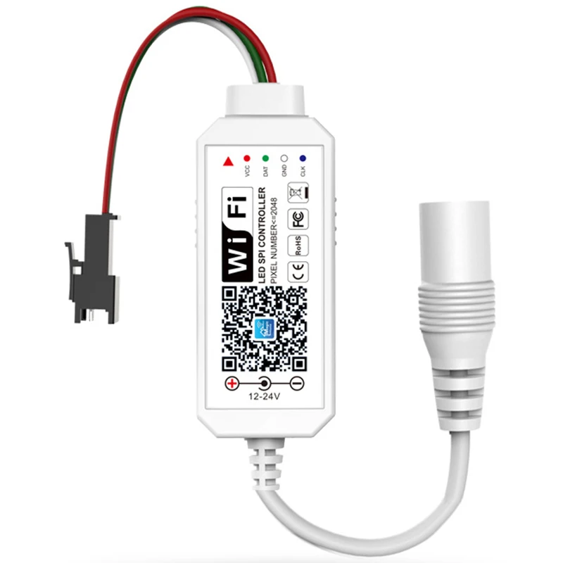 DC12-24V Мини Wifi WS2811 1903LED полоса управления светом для Amazon Alexa/Google Phone Smart Voice IOS/Android APP