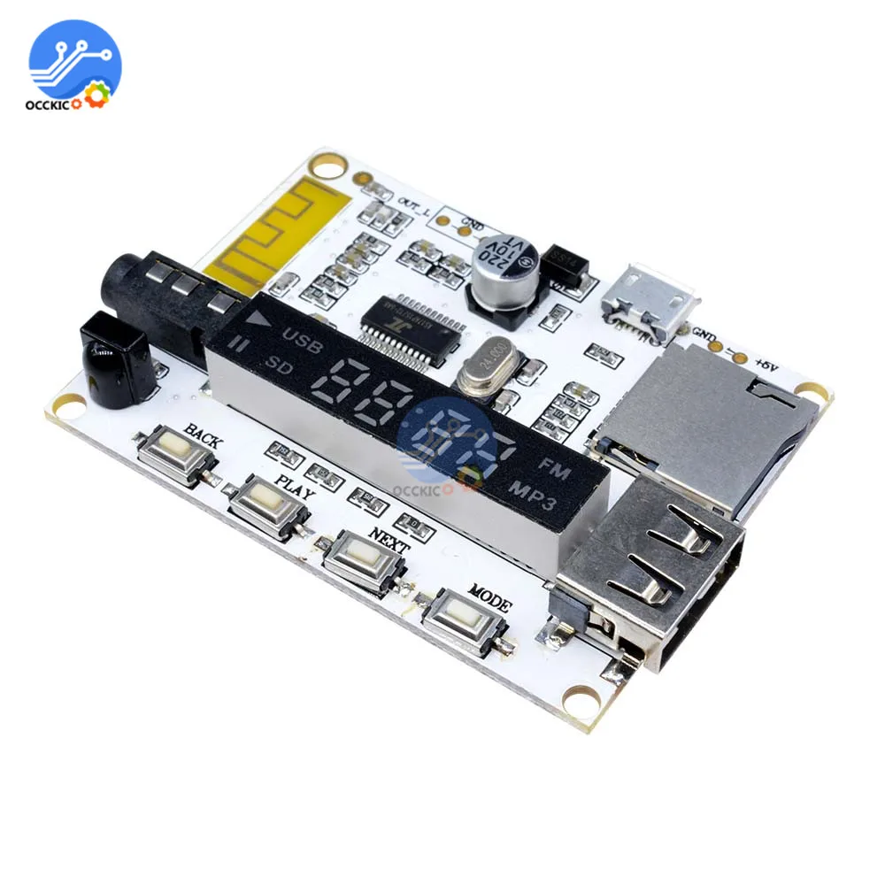 Bluetooth MP3 декодер плата dac equipo de sonido плеер модуль FM радио USB/TF ЖК-пульт дистанционного управления цифровой аудио декодер