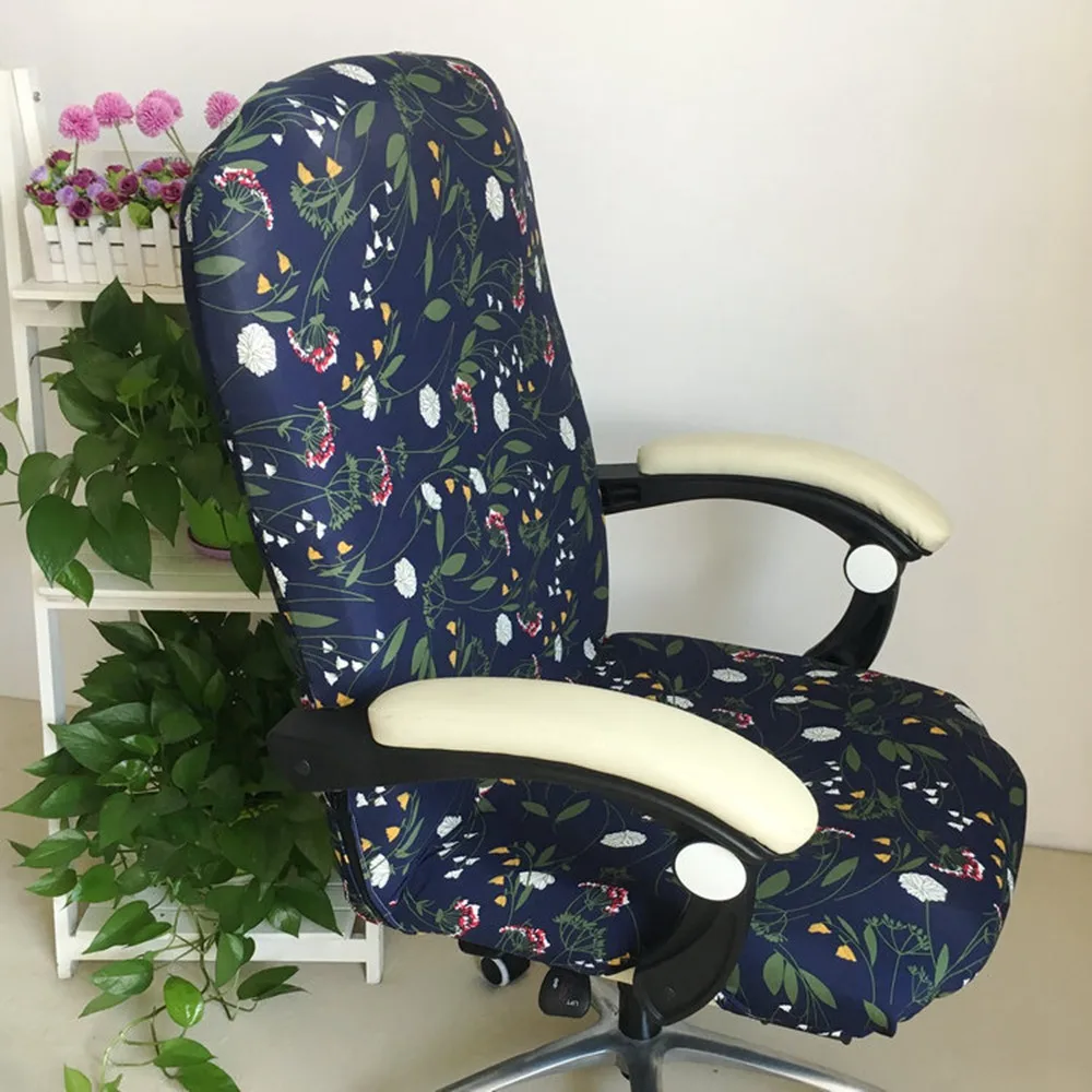 L Размеры стрейч спандекс вращающееся кресло Чехлы анти-грязный сиденья чехлы на