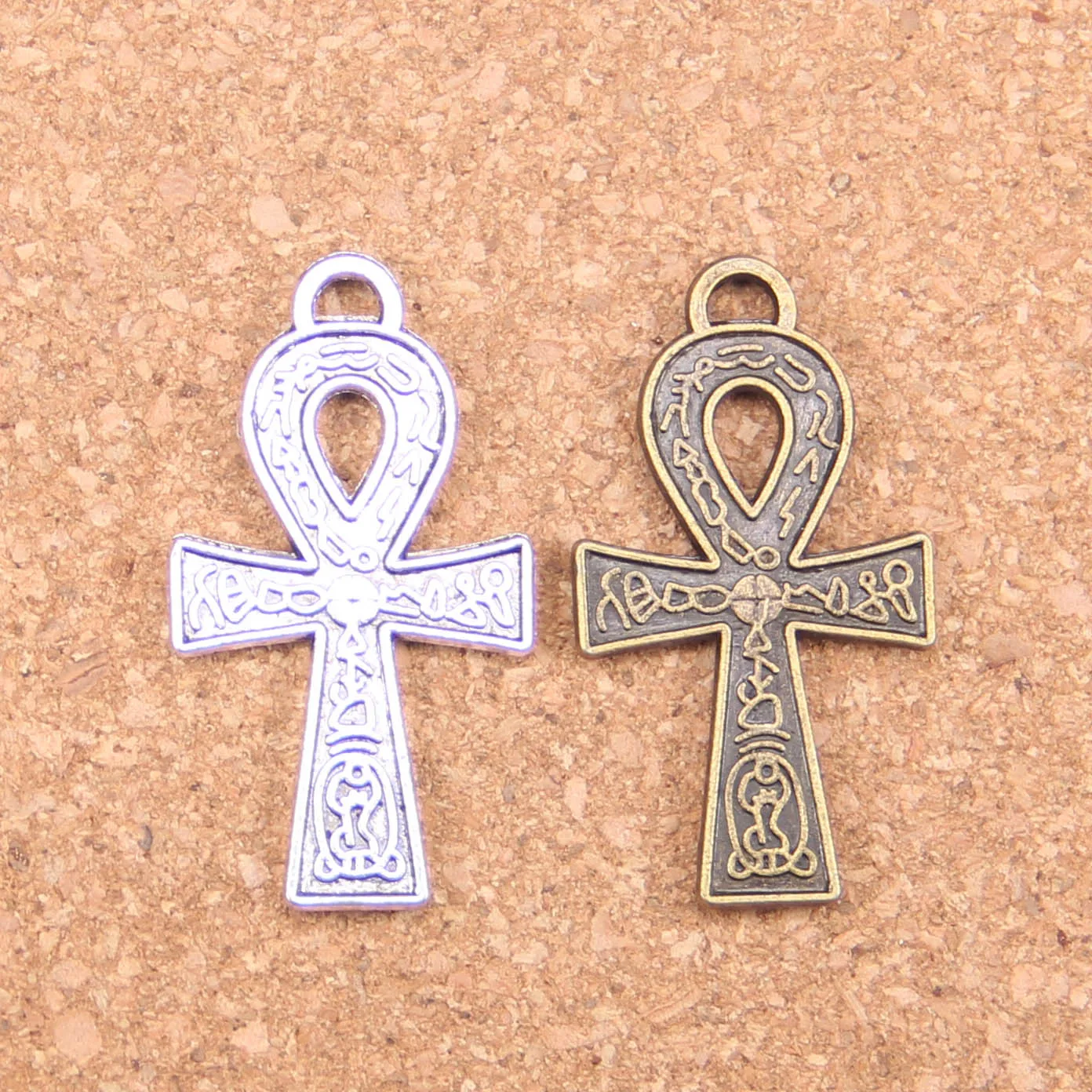 32 шт. Подвески Египетский Анкх символ жизни 38x21 мм старинные подвески ювелирные