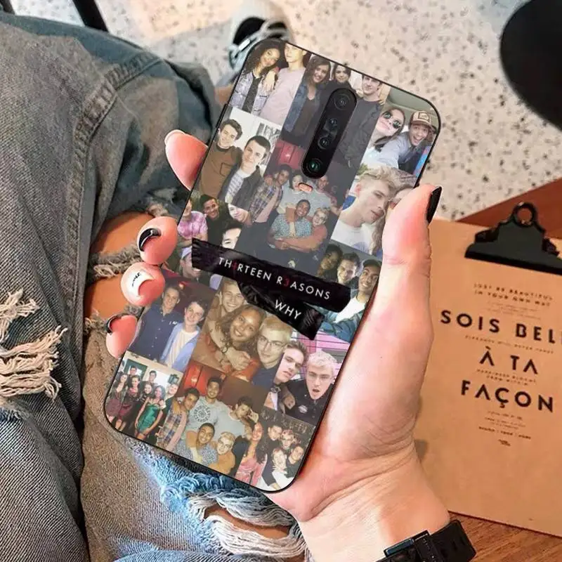 

TOPLBPCS 13 Thirteen Reasons Why black Phone Case Hull for RedMi 8 9 4X 5 plus 6 pro GO 6 7 8A s2 K20