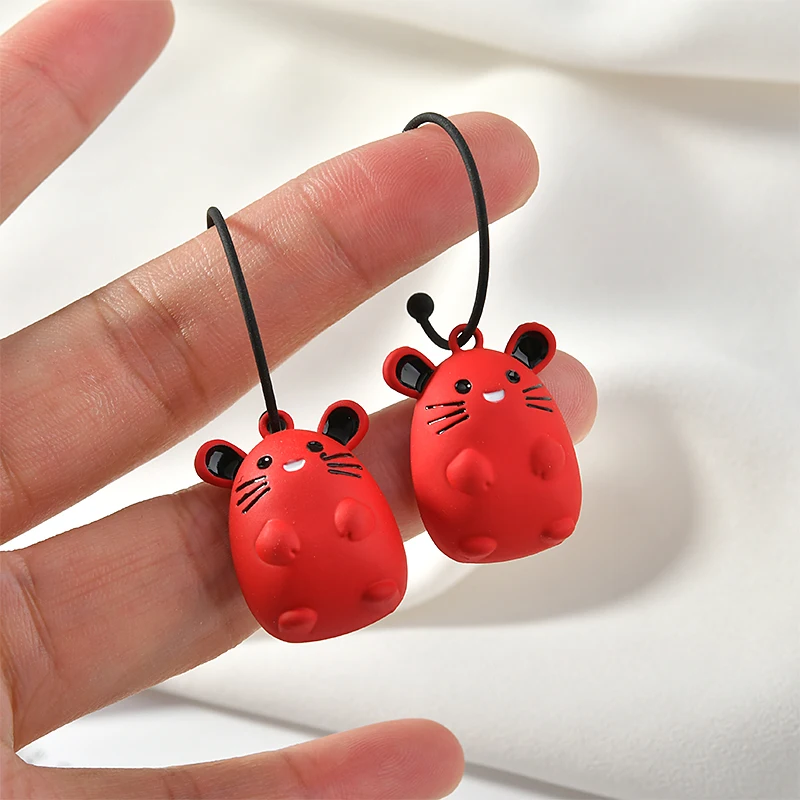 Симпатичные Мультяшные животные в форме крысы 26*19 мм Подвески ручной работы из