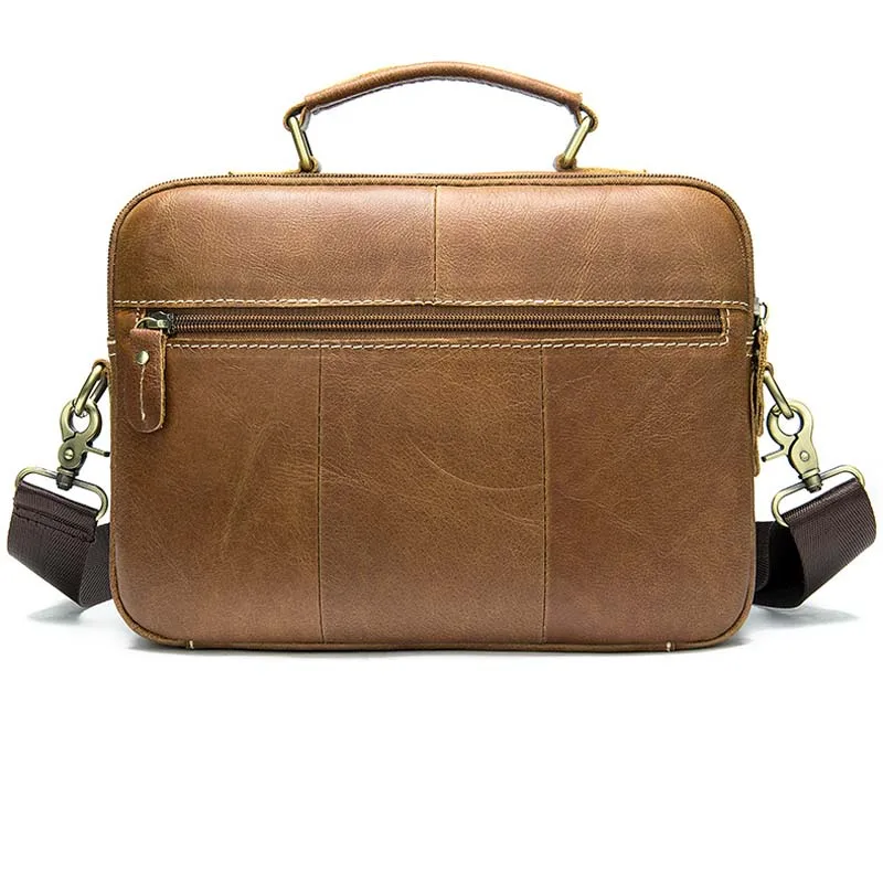 

brown Work Hand Business Office Male Messenger Bag Men Briefcase For Document Laptop Computer Handbag 2019