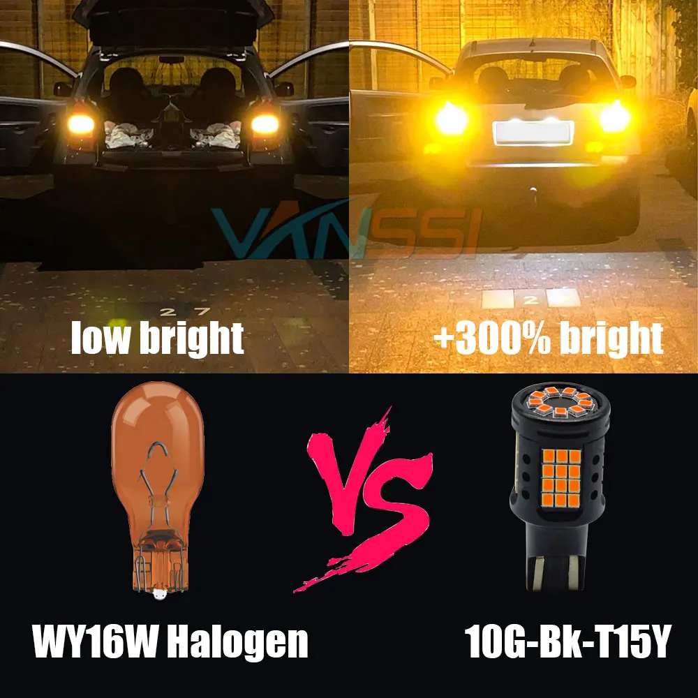 Светодиодная лампа T20 W21/5 W 7443 Srck для передней парковки Vesta Granta Kalina обновленная