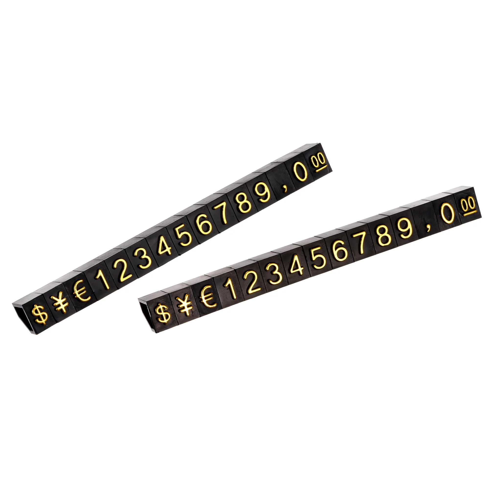 

Uxcell Регулируемый мини Кубик цена бирка дисплей номер золотой на черном 6.3x 9 мм 14 комплектов