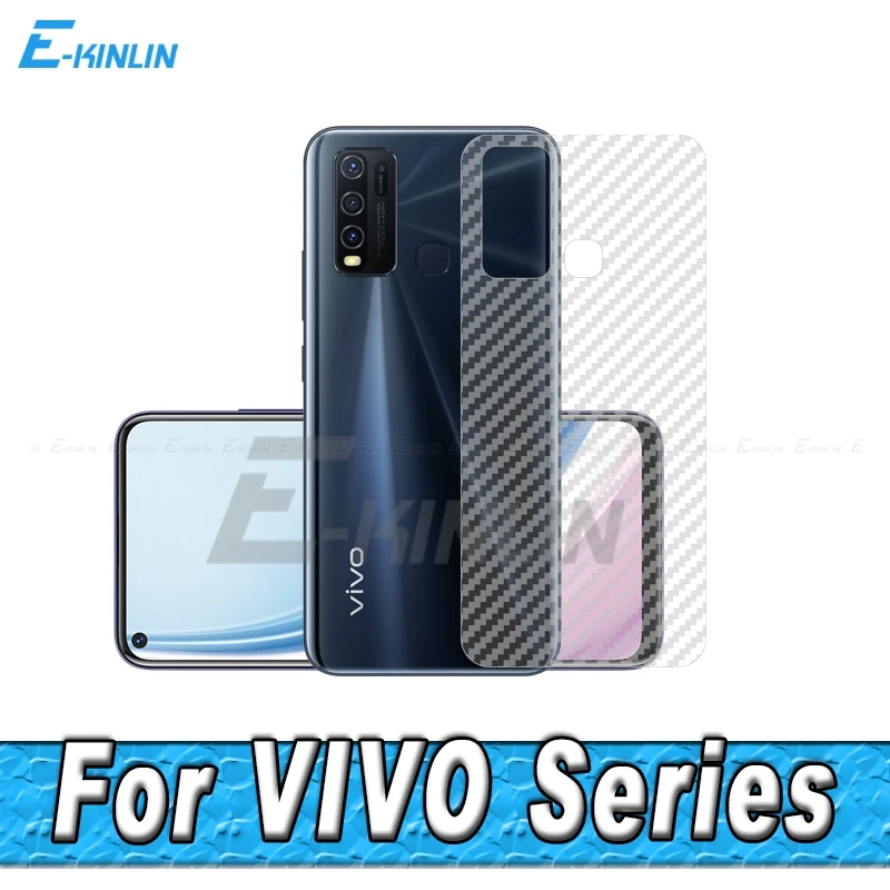 

5pcs 3D Carbon Fiber Rear Screen Protector For VIVO Y51A Y51 Y70 Y70s Y50 Y72 Y52 Y53s Back Cover Protective Film Not Glass